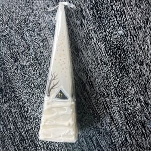 German winter scene pillar candle - in original‎ packaging